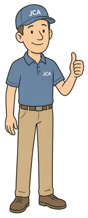 JCA service specialist mascot